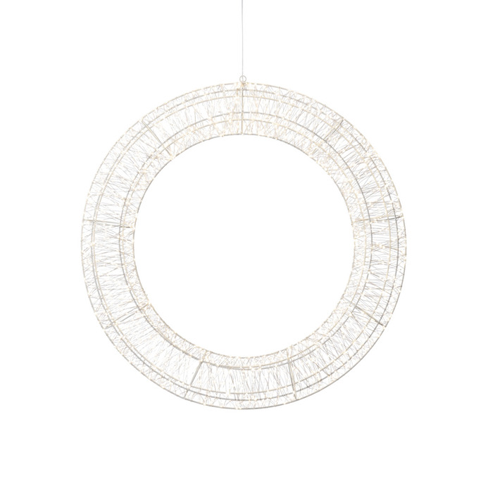 Lyskrans 2000 Micro-LED m/blink Ø88 cm